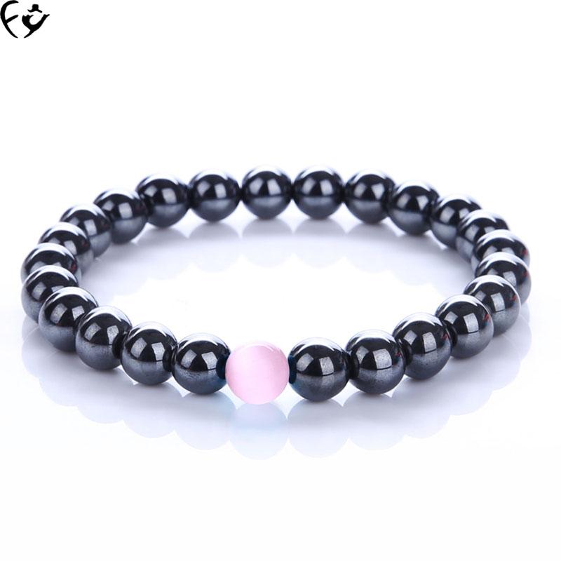 

Natural frosted inferior smooth transshipment is the cat's eye beads beaded bracelet