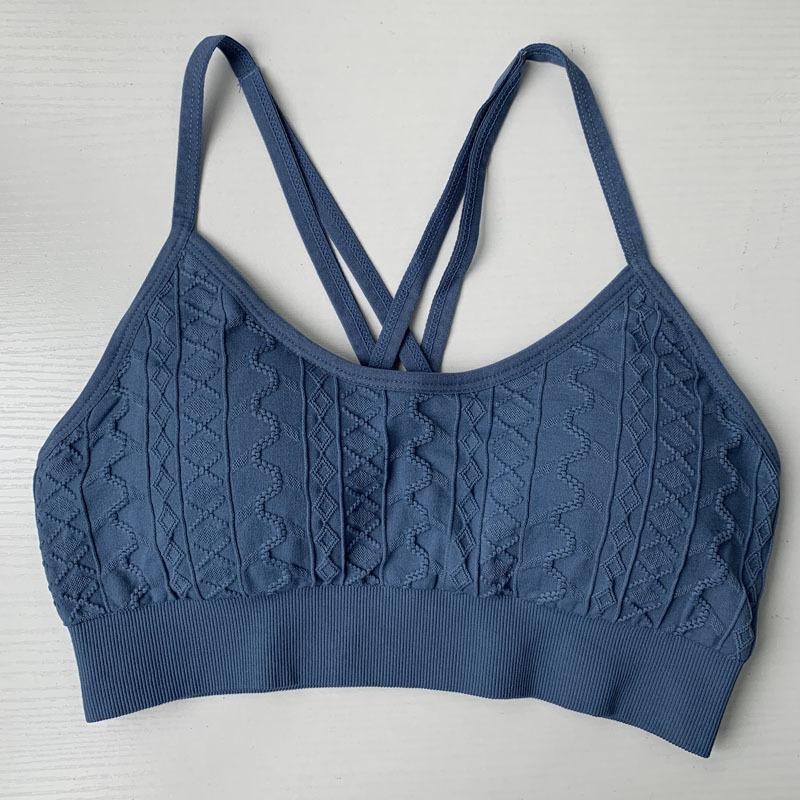 

2021 New Women Flowing Seamless Sport High Impact Sports Bra 5z1r, Blue