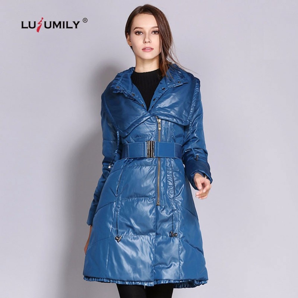 

Lusumily 90% White Duck Down Jacket 2020 New Arrivals Winter Coat Women High Quality Jackets Female Long Waterproof Parkas, Black
