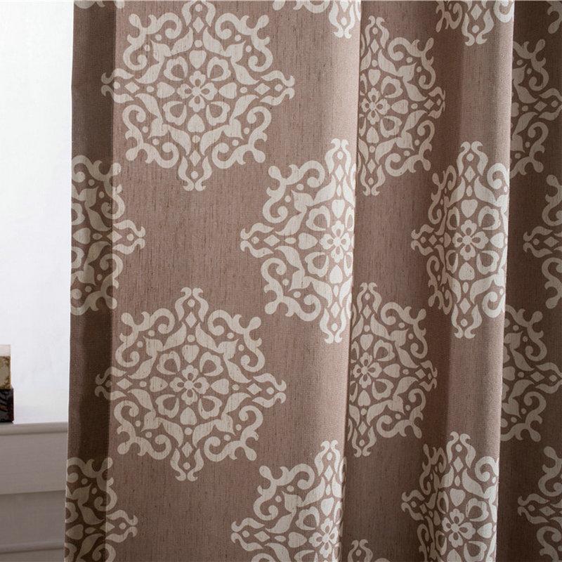 

Curtain & Drapes BIGMUM Elegant Chinese Classical Print Blackout Curtains For Living Room Bedroom Kitchen Cortinas Window, Curtain 1