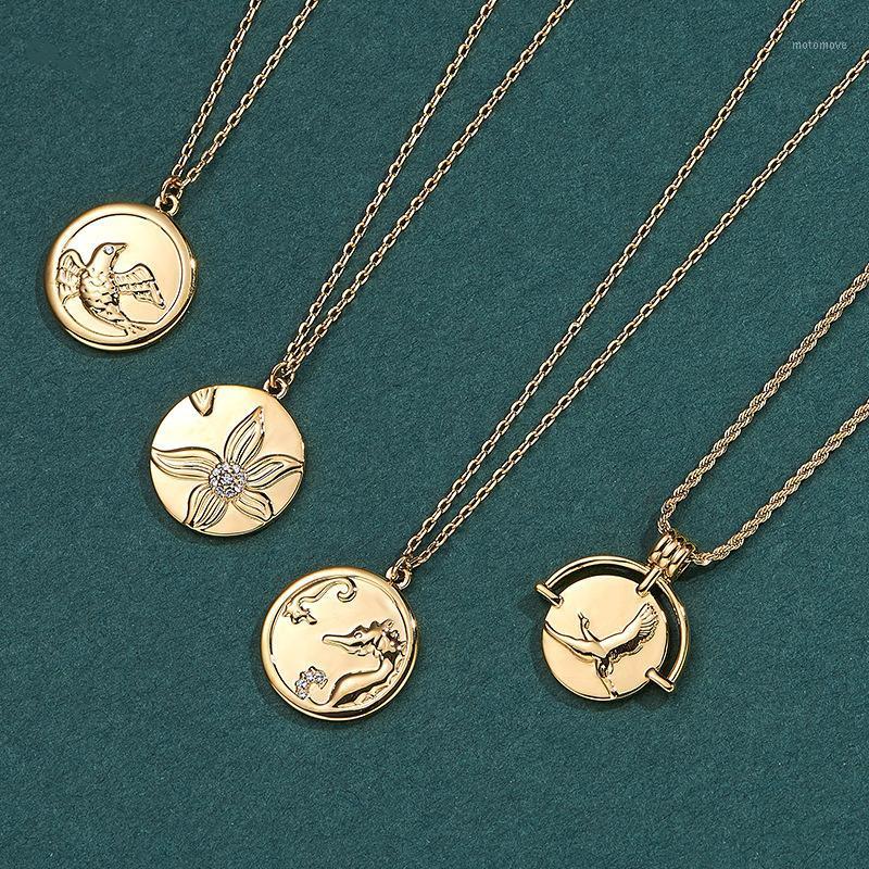 

Coin Necklace length adjustable retro clavicle chain long adjustable sweater chain copper1