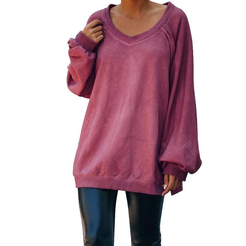 

Autumn and Winter Women Hoodies Long Sleeve Round Neck Backless Cross Loose Harajuku Hoodie Sweatshirt Plus Size Pullovers, Dark gray