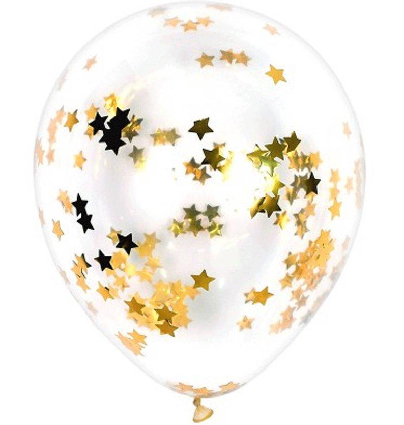 

12inch star confetti balloon 5/10pcs gold silver broken latex balloon romantic theme wedding birthday party decoration princes
