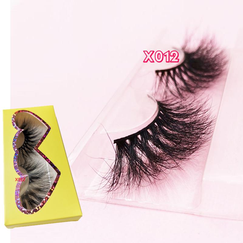 

Reuasble 25mm 5D False Eyelashes 25mm long Mink Hair Eyelashes kk Lashes extra long 3D Mink flurffy Lashes vendor