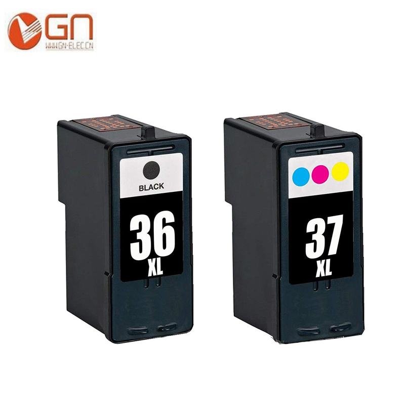 

GN 2pack for 36xl 37xl for Lexmark 36 37 Ink Cartridges Lexmark X3650 X4650 X5650 X5650es X6650 X6675 Z2420 printer