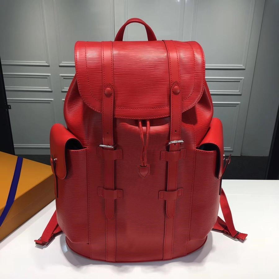 

Travel Backpack Christopher Pm Bag EPI Red Black Keepall 45 Duffle Bag Monogram M53419 Bandouliere Men Women Outdoor Bags Sports With Original Box, Customize