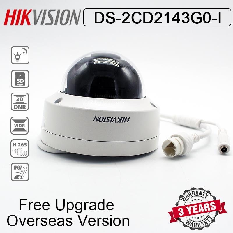 

HIkvision DS-2CD2143G0-I 4MP IR Fixed Dome Network Camera POE H.265+ IP67 SD Card Slot IR 30m Replace DS-2CD2142FWD-I IP Camera