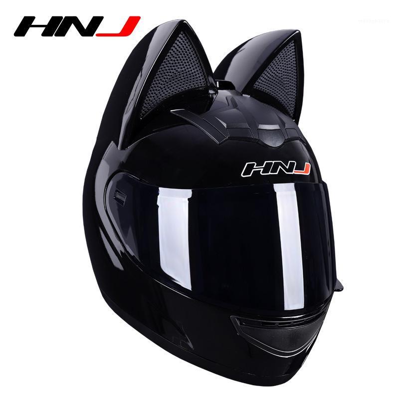 

Motorcycle Helmet Casco Moto Full Face Motocross Men Women Capacete Motorbike Riding Cat Ear Helmets Can Choose Clear Visor1
