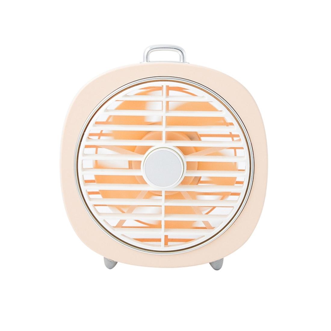 

Retro USB Charging Night Light Small Fan Office Mute Desktop Rotating Wind Hood