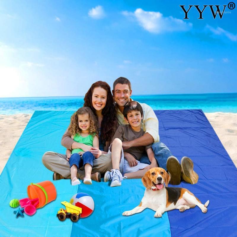 

Folding Pocket Beach Mat Picnic Tent Bedding Cover Blanket Camping Sand-Free Waterproof Beach Mat Blanket Outdooor Picnic1