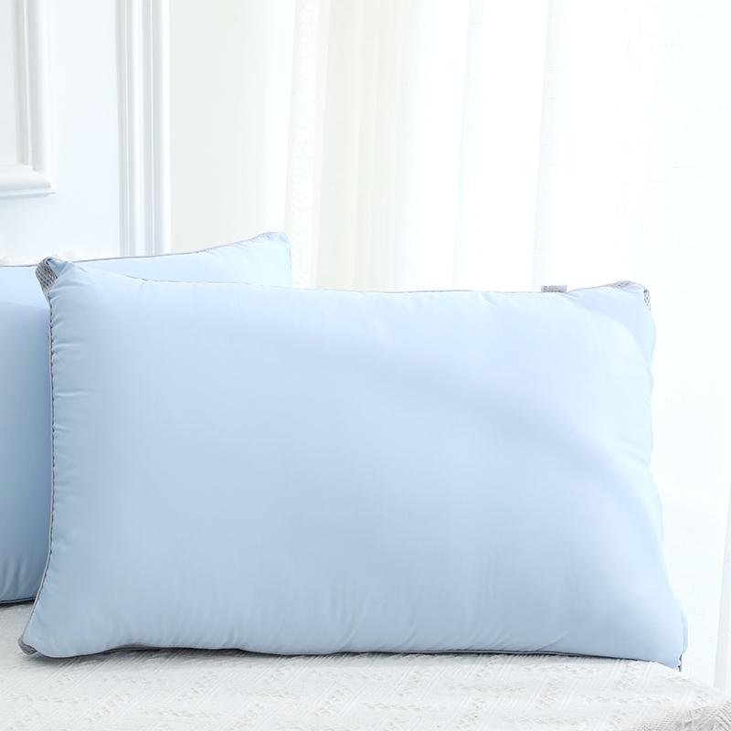 

kuup Tencel Fabric Blue Silent Memory Spring Bedding Pillow Neck Protection Slow Rebound Shaped Health Cervical Neck 40*60*10cm