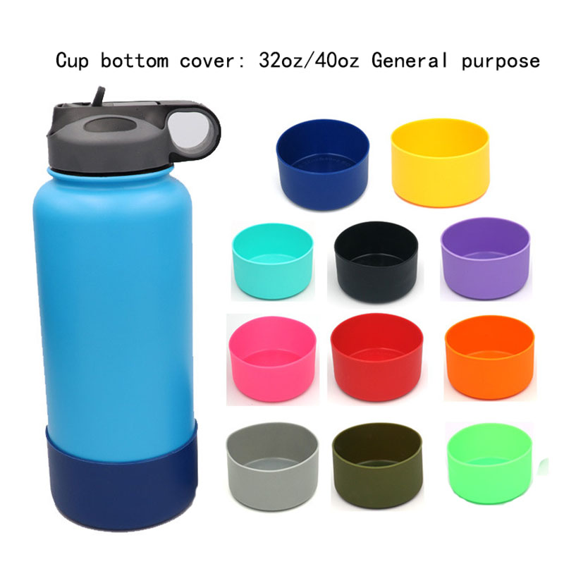 

Water Bottle Anti-Slip Bottom Mats Silicone Protective Sleeve Cover Cap For Vacuum Insulated Stainless Steel Travel Mug Tumbler