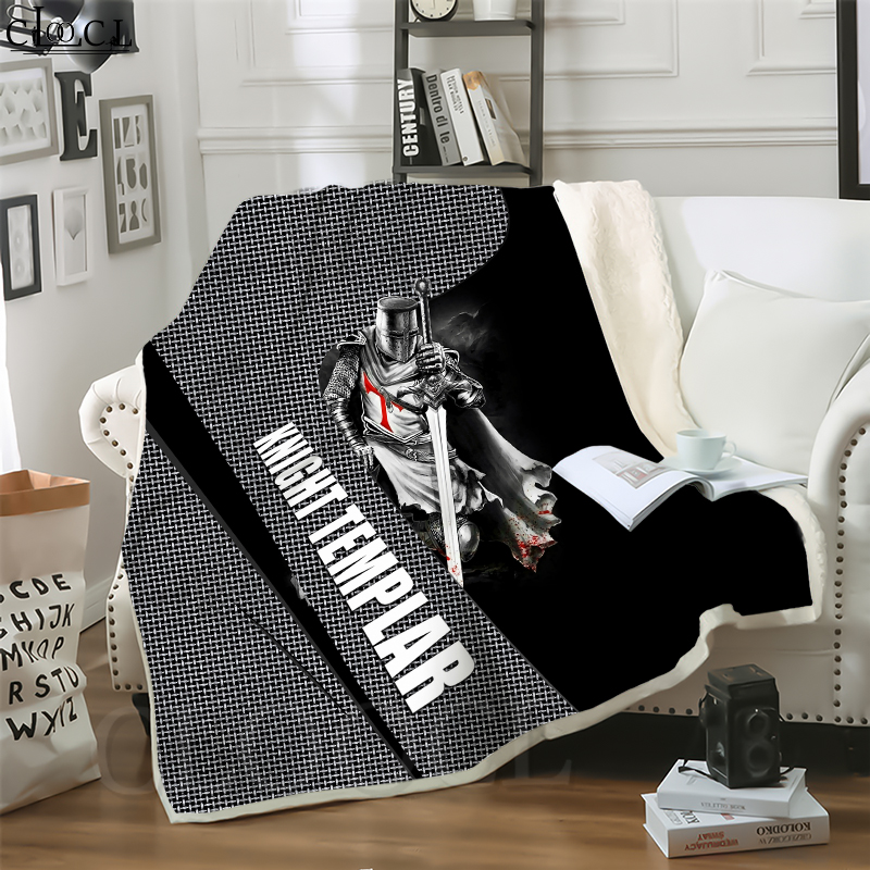 

CLOOCL New Jesus Knights Templar Cross 3D Print Harajuku Air Conditioning Blanket Sofa Teens Bedding Throw Blankets Plush Quilt