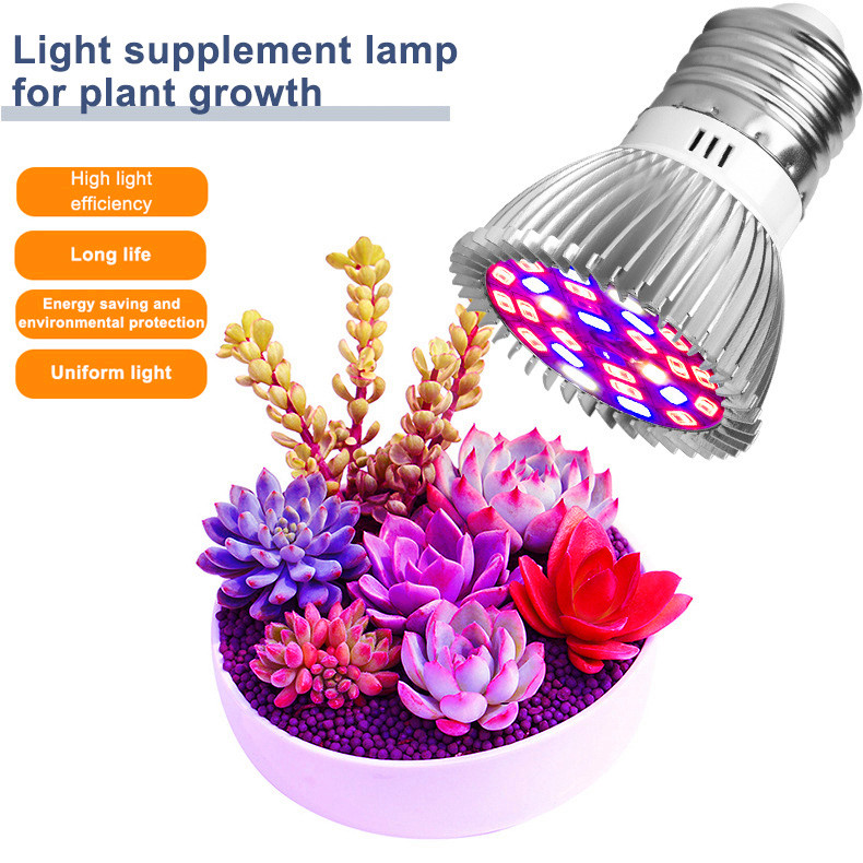 

free delivery Phyto Lamps Full Spectrum E27 Led Plant Light Grow Lamp E14 Led For Plants 18W 28W Fitolampy Greenhouse Tent Bulbs