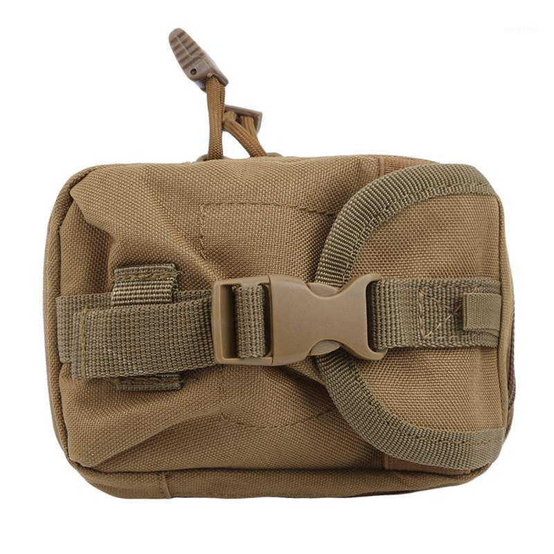

Professional Mini Outdoor Camping Bags Waterproof Polyester Tactical Molle Pouch Waist Bag1, Black