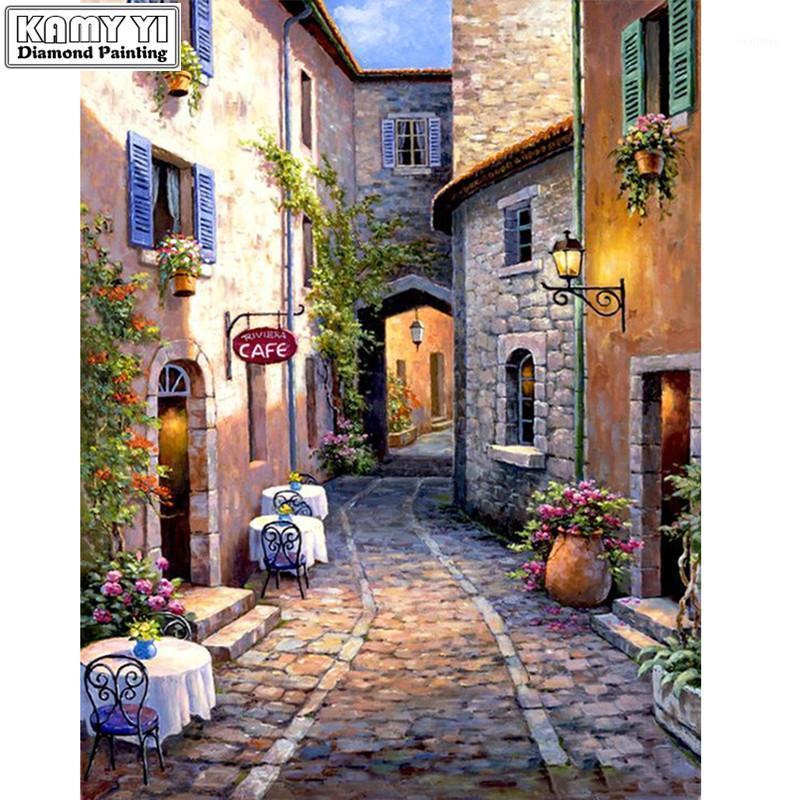 

Diamond Embroidery Sale Town 5D Diamond Painting Full Square Drill Landscape Handmade Wall Decor Scenery Mosaic Crystal1