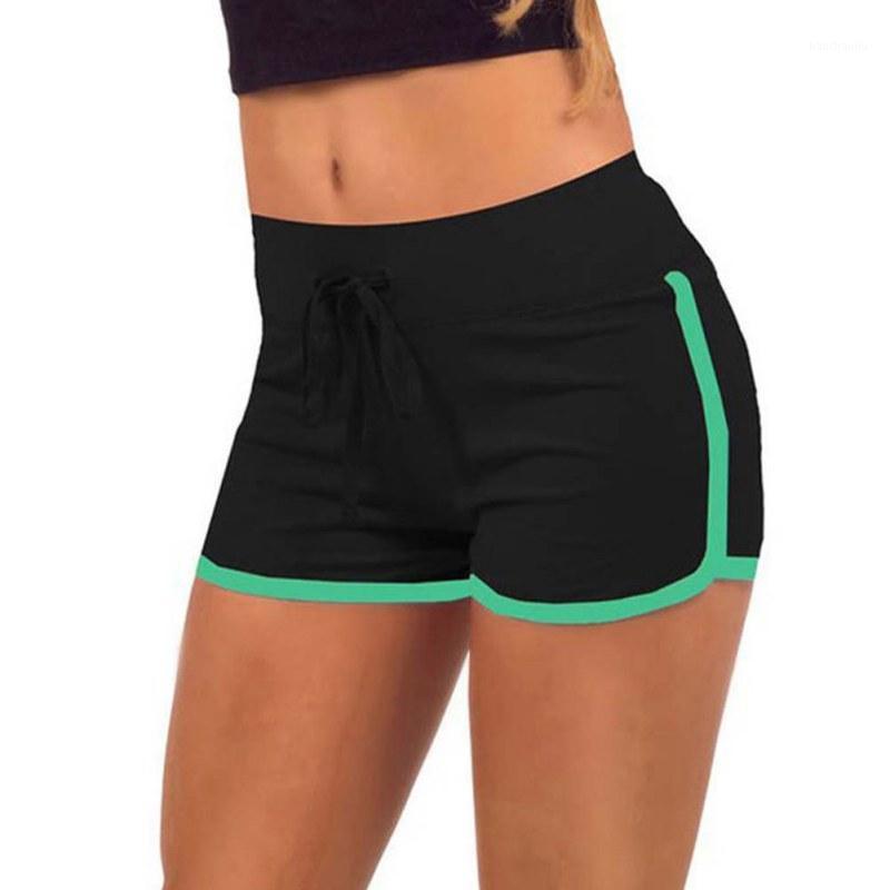 

Women Sports Yoga Shorts Workout Fitness Sport Shorts Cotton High Running Waist Gym Cycling Sport Short 20201, Gold