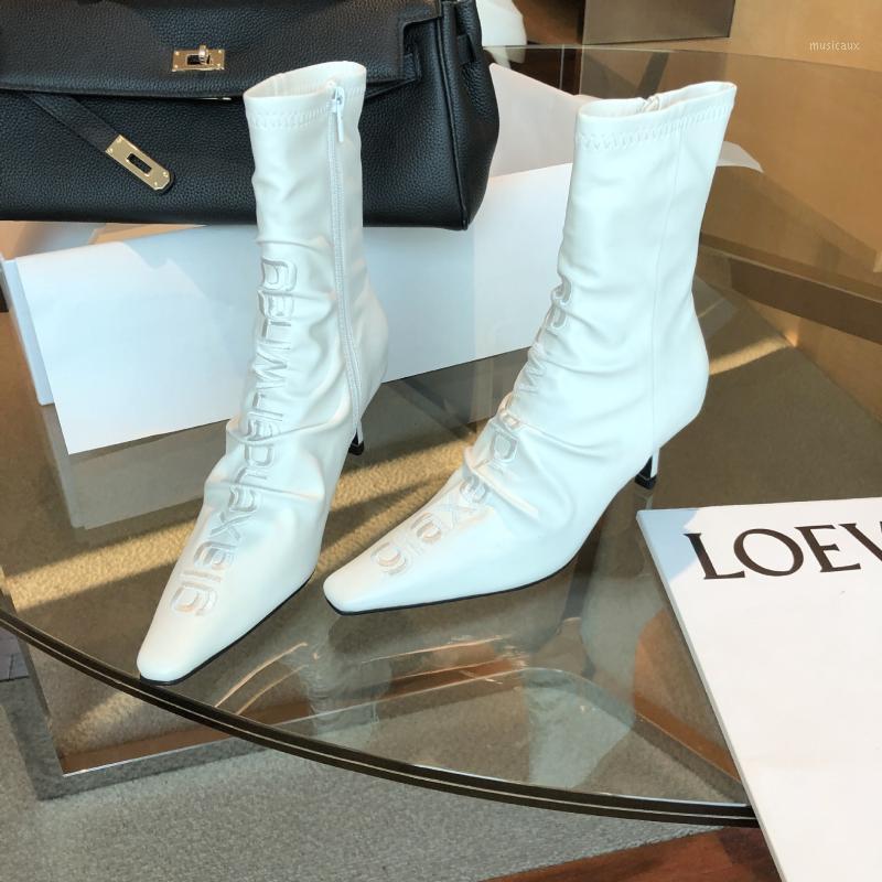 

New Women Boots Fashion Pointed Toe Ladies Short Shoes Thin Heels Female Booties Elegant Zipper Winter Autumn Woman Causal Shoes1, Black