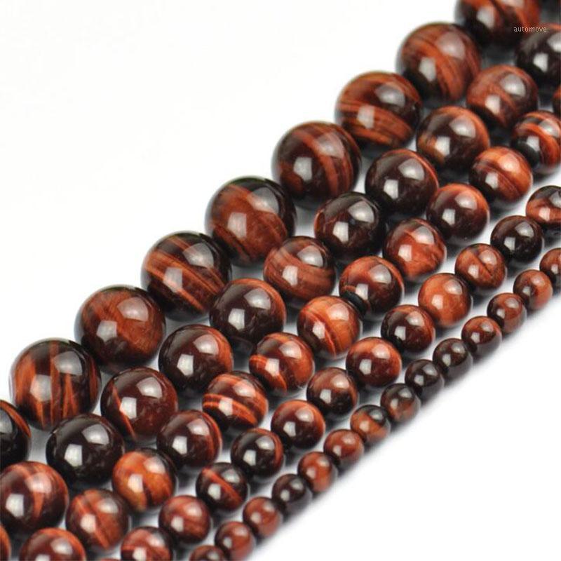 

6 8 10mm Red Tiger Eye Natural Stone Beads Round Loose Bead For Making Bracelet Necklace Jewelry DIY Accessories1