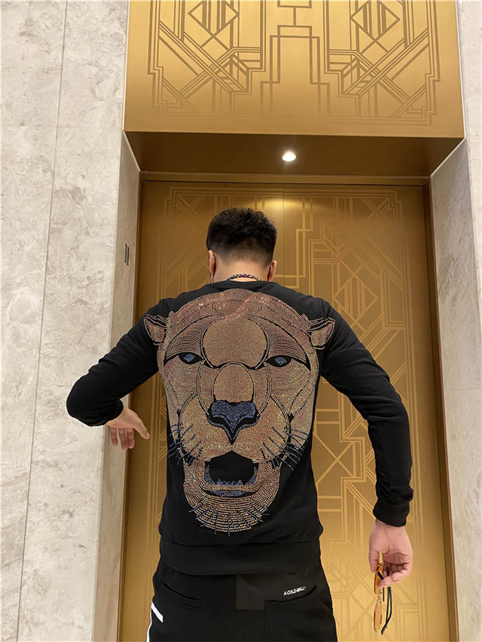 

Fashion Men Cool Men Hip Hop Hoodies Printed Phillip Plain Casual Sweatshirts Streetwear Men Women Loose Pullover Harajuku Devil Hoodie, Black