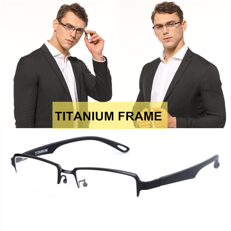 

2021 New Arrival of Titanium Frame for Business Transparent Man Computer Optical Grade Glasses Rblt