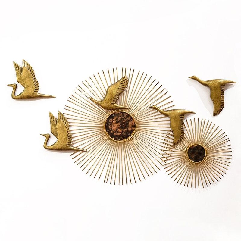 

Chinese Wrought Iron Wall Decoration Wall Hanging Creative Restaurant Living Room TV Background Pendant