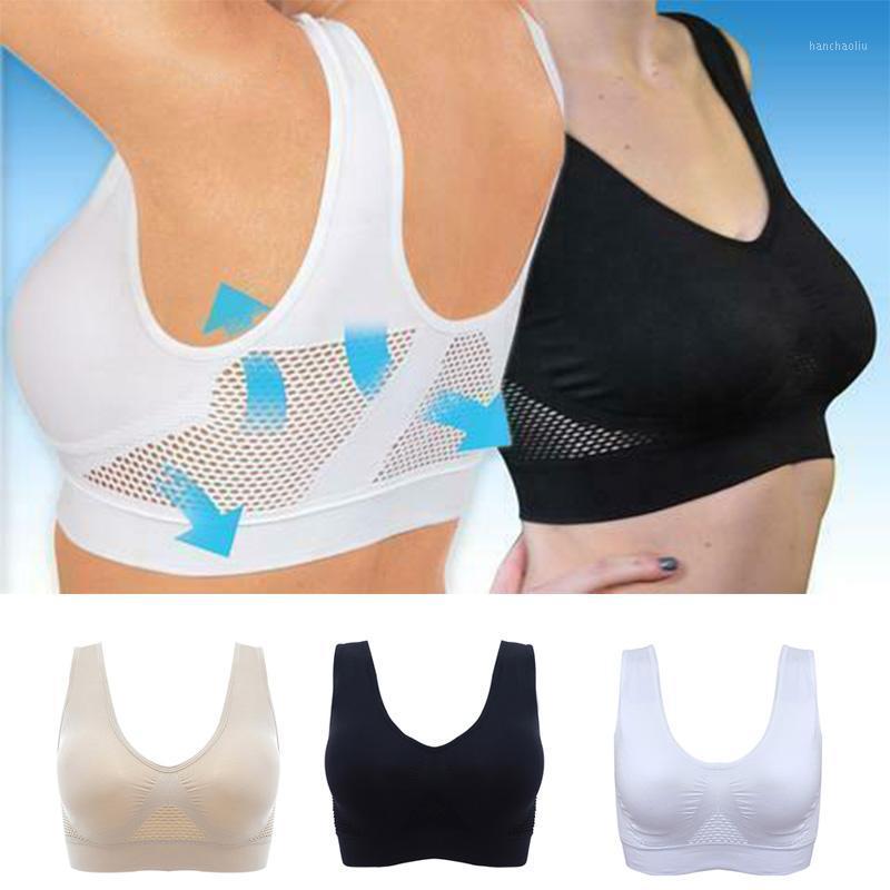 

Hot Sale Women Breathable Comfy Sports Bra Seamless Yoga Bras with Removable Pad ED8891, Black