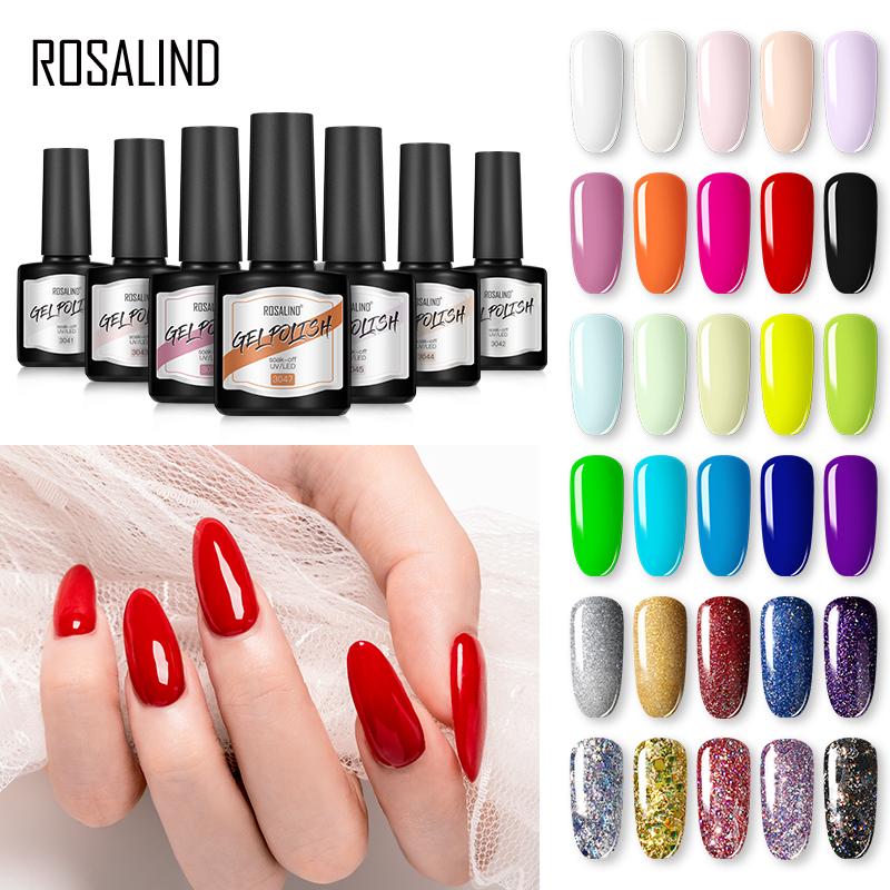 

ROSALIND 8ml Gel Nail Polish UV MaCoat Hybrid Varnishes All For Manicure Soak Off Nails Art Semi Permanent Nail Gel Polish, Rf802