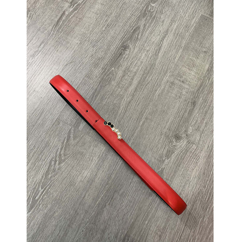 

2022 Women Belt Fashion Leather Belts Brand Designer Waistband Luxury Pearl Letter Buckle Waistbands 5 Style Belt with Box, As shown