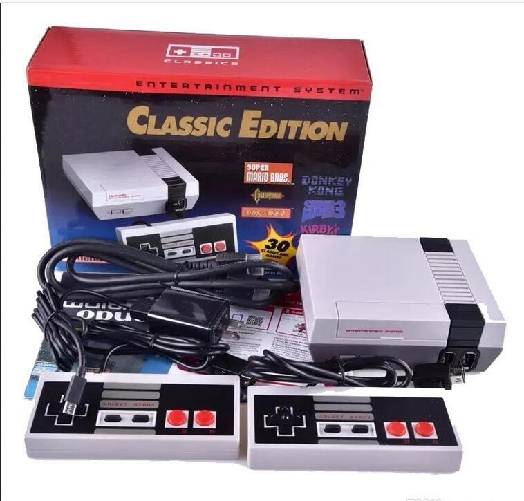 

WII Classic Game TV Video Handheld Console Entertainment System Can Store Save Game For 30 Edition Model NES Mini Games Player Consoles Device With Handle DHL