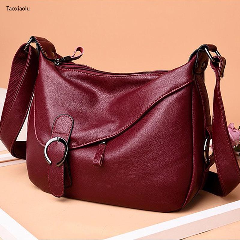 

High Quality Purse Leather Luxury Handbags Women Shoulder Bags Designer Crossbody Bag For Women Bag Fashion Female Messenger, Black
