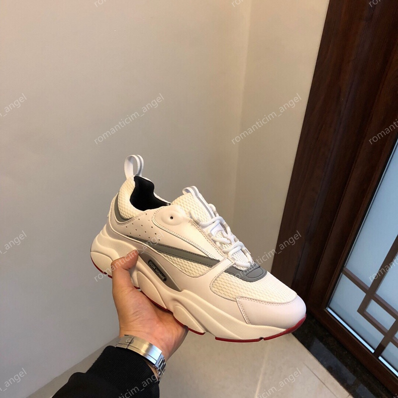 

2021 new Sneaker Men Casual Shoes Women Flat Sneakers Retro Low Top Lacing B22 Sneaker Designer Leather Patchwork Style In Blue Orange