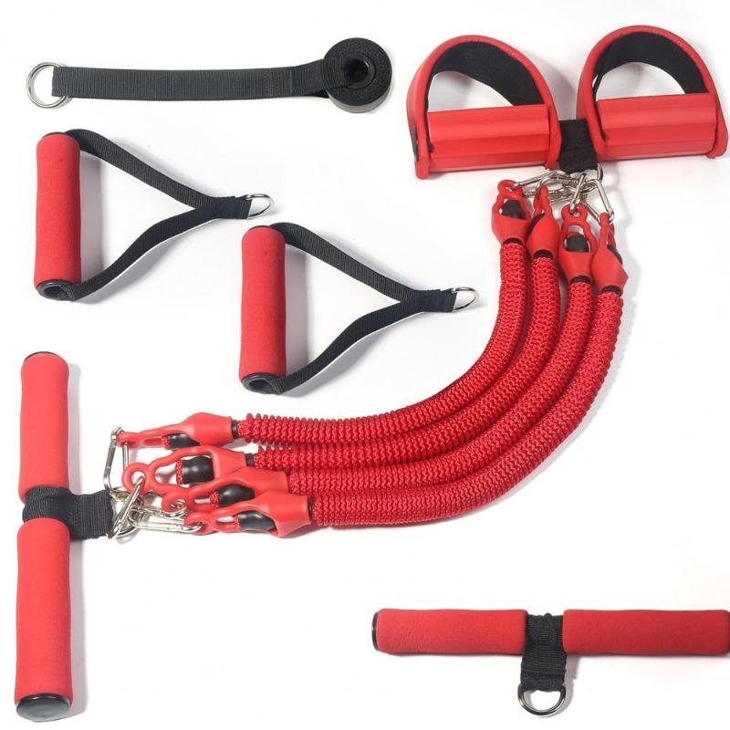 

11Pcs Multifunctional Training Pull Rope Sport Yoga Tension Tube Expander Elastic Pull Rope Latex Anti-Breakage Resistance Bands