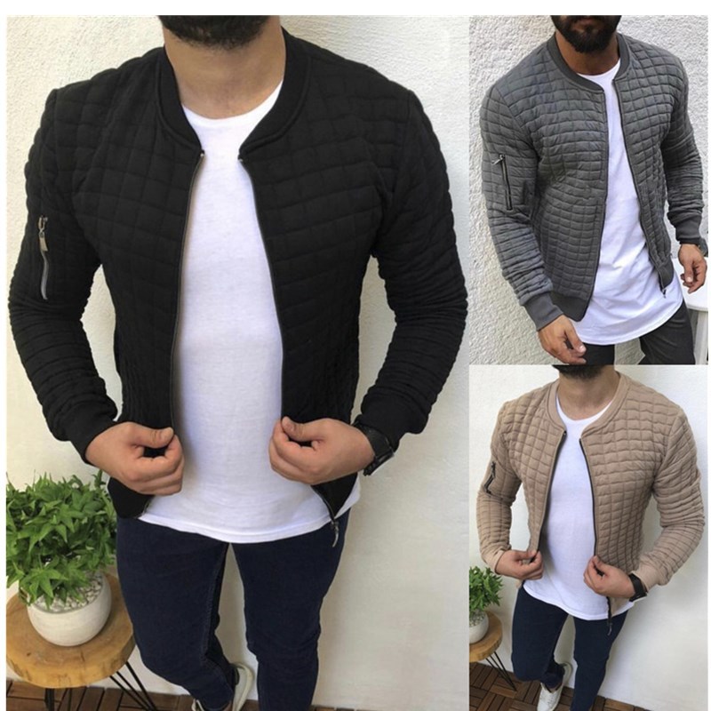 

Slimming Sport Coat Suit Men's Jacket Bomber Jacket Comfortable Men's Pilot Coat Army Men's Bomber Jackets X1217, Black;brown