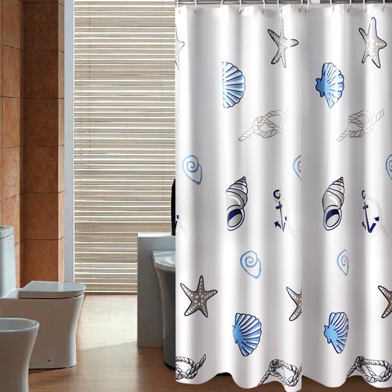

Shower Curtains Thick Waterproof Mildew Curtain Polyester Bathroom Cut Off Gualian Can Be Customized