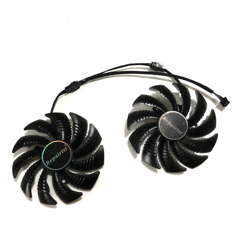 

GPU Cooler T129215SU 90mm Graphics Card fan For GeForce Gigabyte GTX1070 GV-N1070WF2OC GV-N1070WF2 WINDFORCE As Replacement