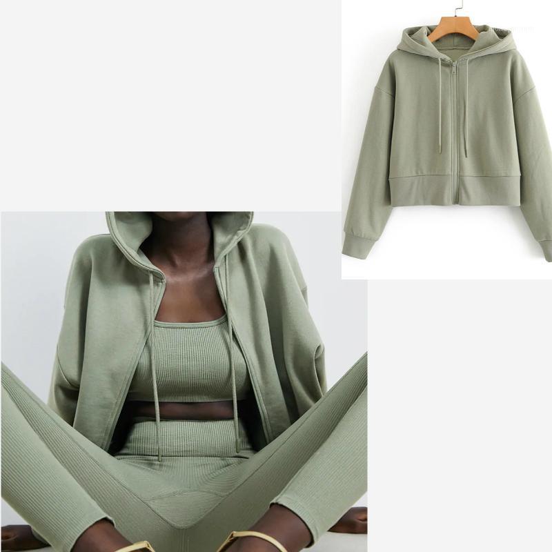 

women 2020 fashion loose plus velvet hoodies sweatshirts vintage zipper long sleeve drawstring tied female pullovers chic tops1, As picture