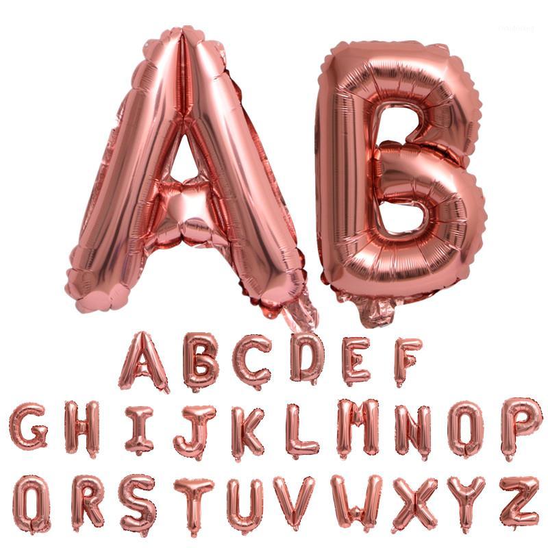 

Rose Gold Mariage Letter Balloon Anniversary Birthday Party Decorations Kids Wedding Decoration Air Balloons Globos Party ballon1