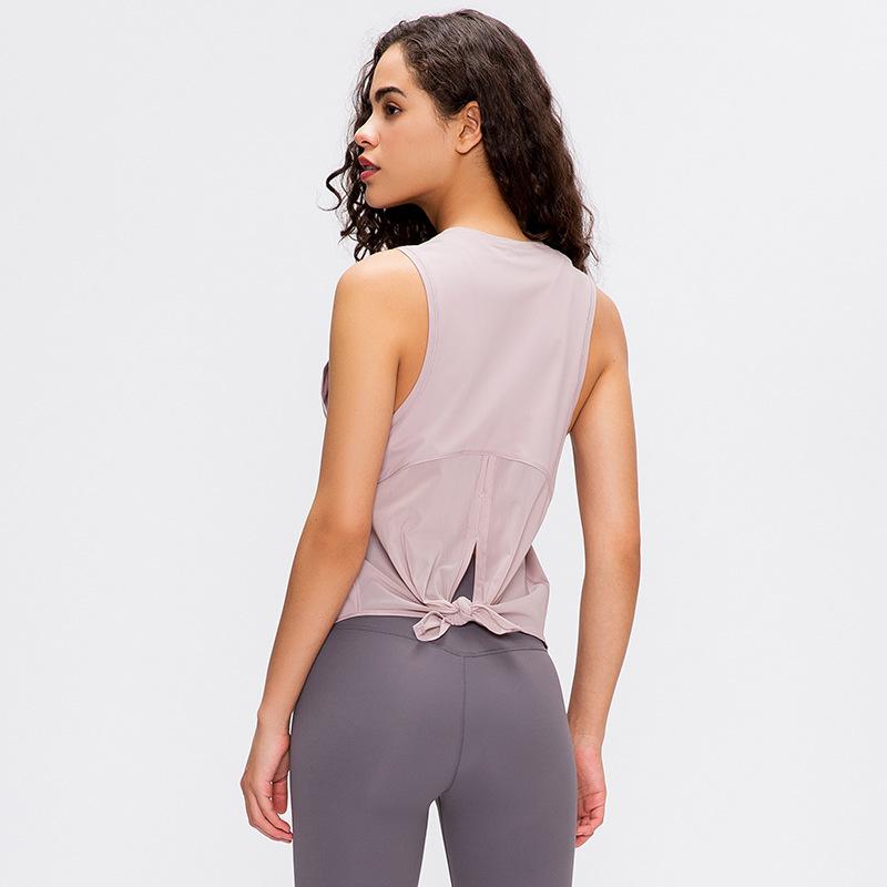 

yoga sport tops fitness running quick-drying tops mesh breathable loose gym sleeveless blouse vest T-shirt for women, Black