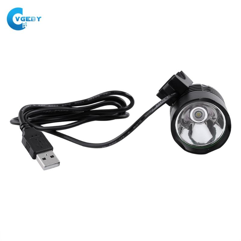 

Bike Lights 1Set T6 LED Bicycle Headlight Lamp Cycling Front Light USB Headlamp 1200LM Ultra Brightness With Two Rubber Rings