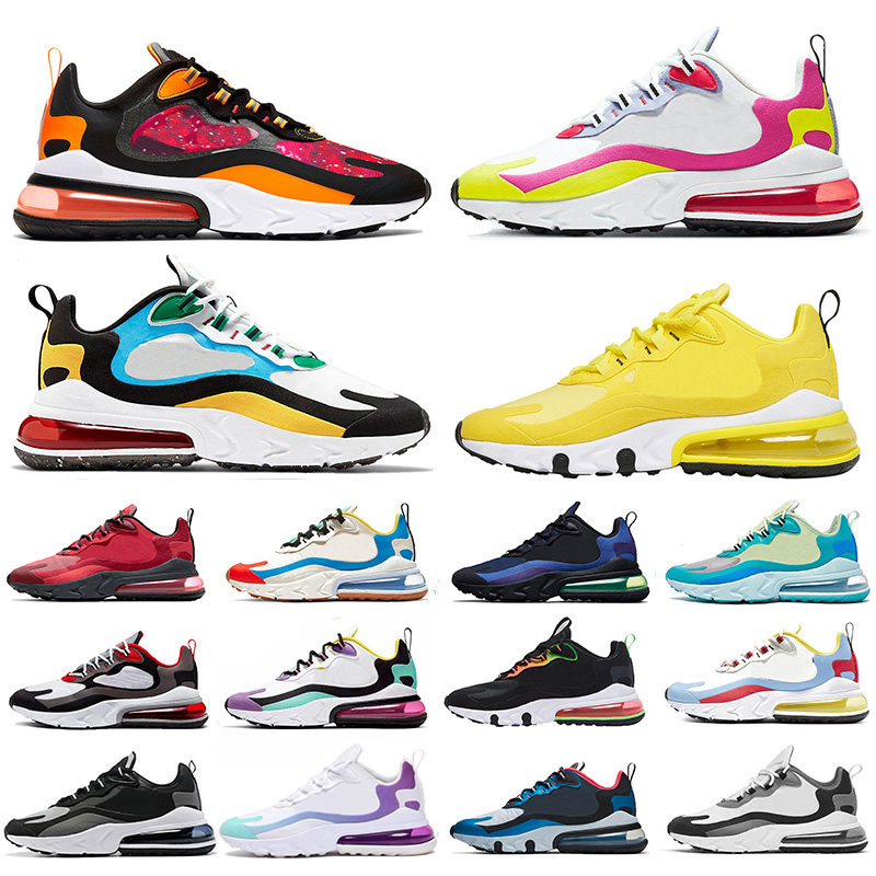 

New Classic Sunny Yellow Easter React running shoes Triple black white Safari Bronze Bauhaus Bubble Pack Violet mens women Trainers sneakers