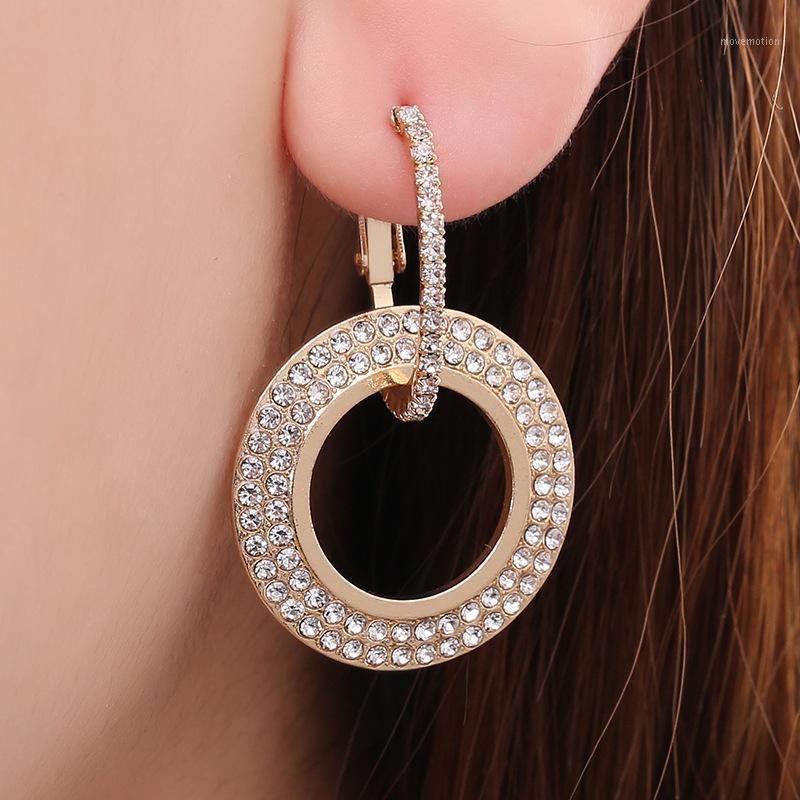 

Vintage Simple Trendy Inlay Zircon Hoop Earrings For Women Bohemian Statement Geometry Round Creole Earring Pierce Jewelry1