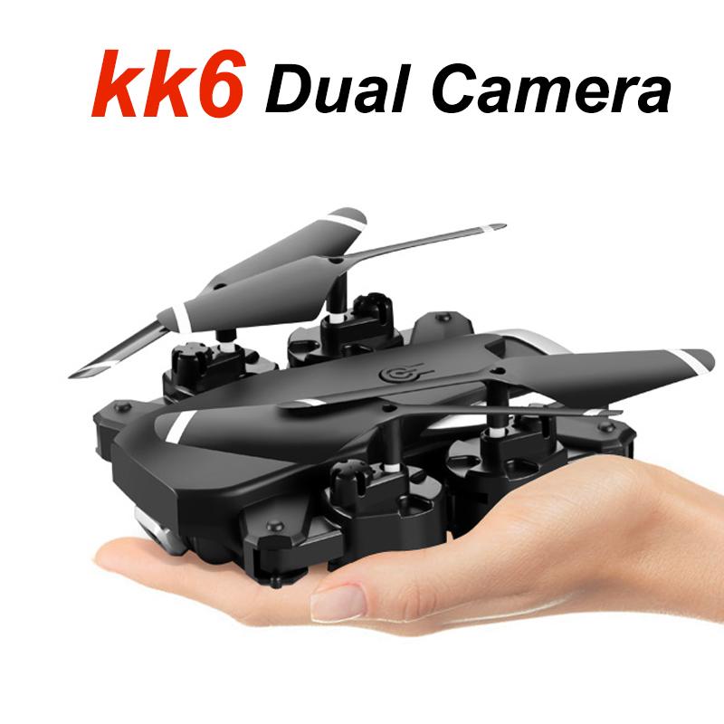 

Mini Drone 4K Dual Cameras 50x Zoom WIFI FPV Drone Flight Quadcopter dual cameras KK6 Long Range Professional Toys