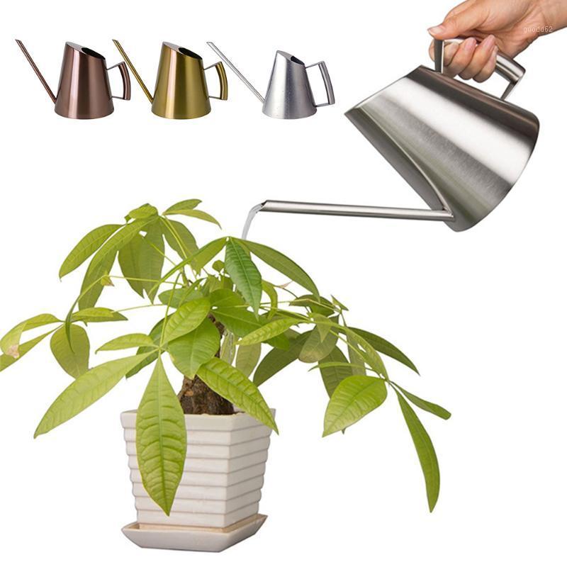 

400ml Stainless Steel Watering Can Gardening Potted Watering Pot with Long Spout Outdoor Indoor Succulent Bonsai Plants Kettle1, Silvery