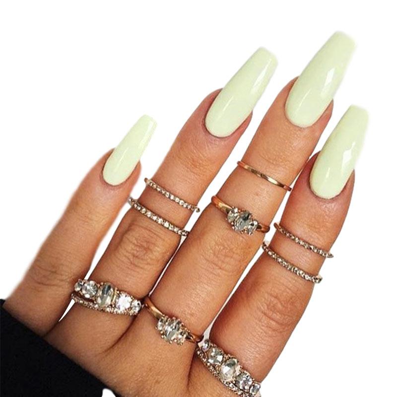 

20/24Pcs Leopard Long False Nails French Fake Nail With Glue Press on Nail Ballet Coffin Tips Art Decoration, S107(24pcs)