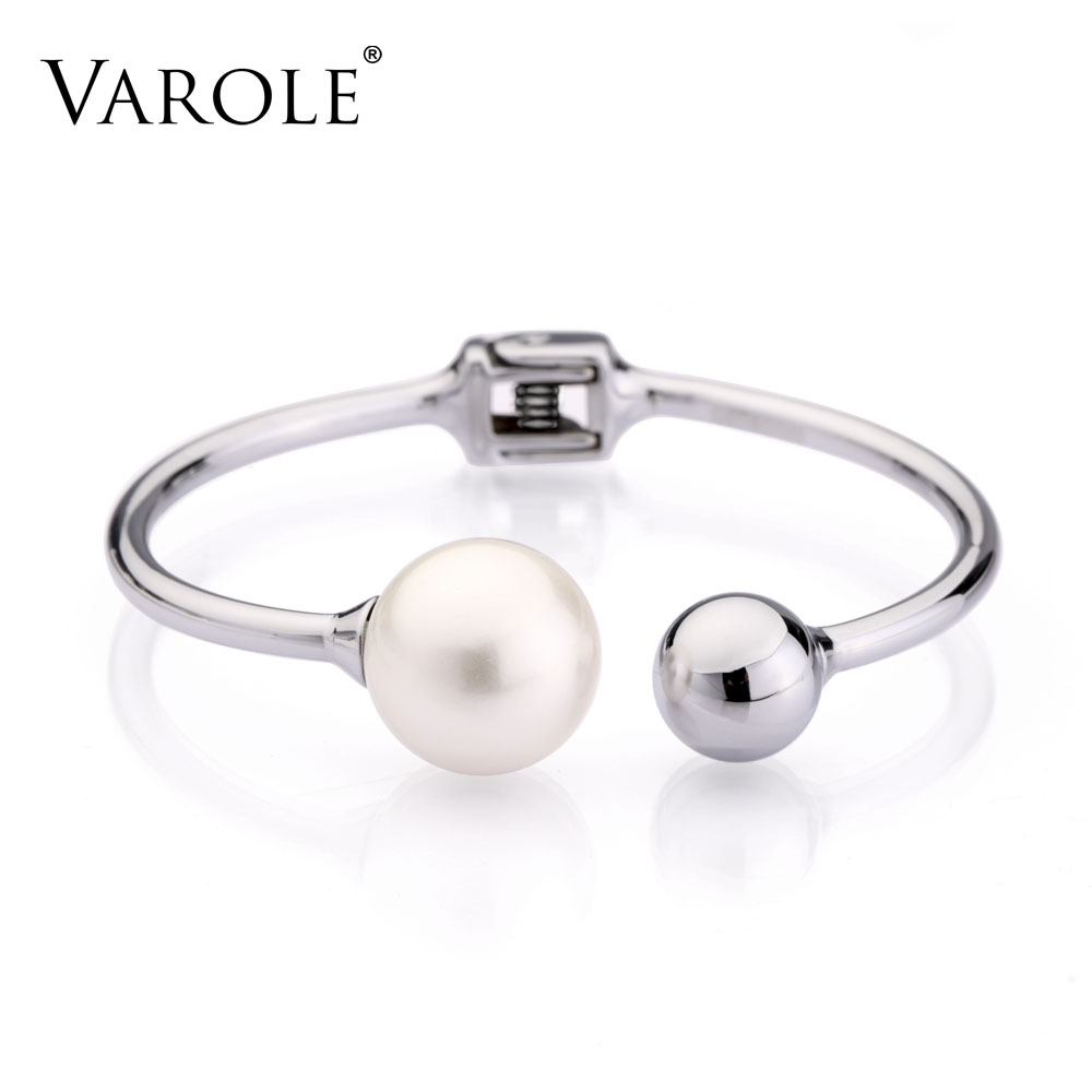 

VAROLE Fashion Bangle for women bracelets & bangles Jewelry Pulsera love Crystals Bracelet for women with Feminina Silver Color