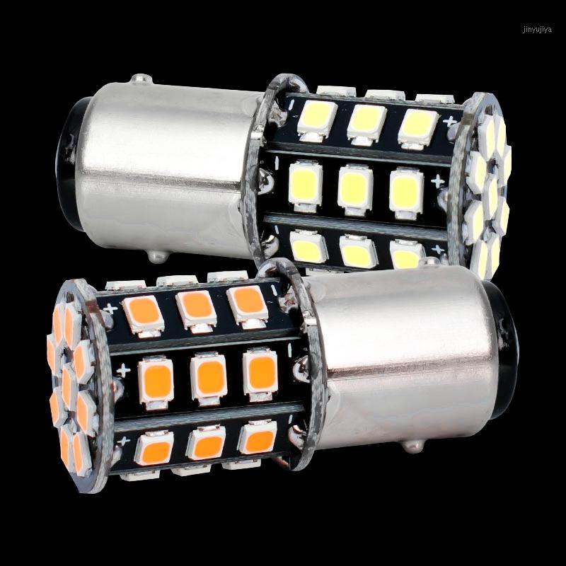 

2pcs Super Bright 1157 P21/5W BAY15D 33 LED 2835 smd auto Tail Bulb fog lamp car daytime running light 12V white red yellow1, As pic