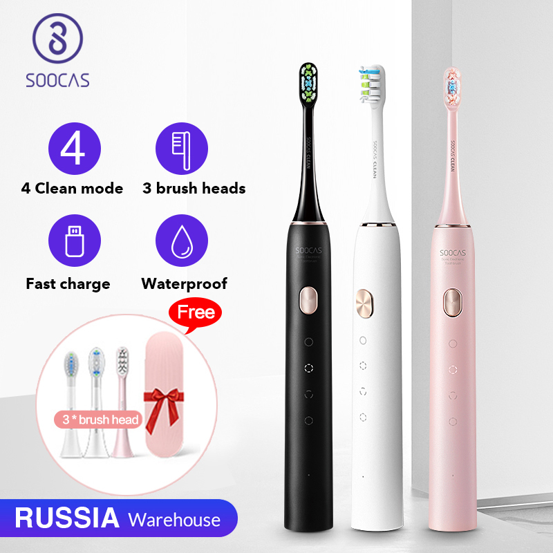 Soocas X3U Sonic Electric Toothbrush Tooth brush USB Rechargeable Upgraded adult Waterproof Ultrasonic automatic 201114-image-635142822