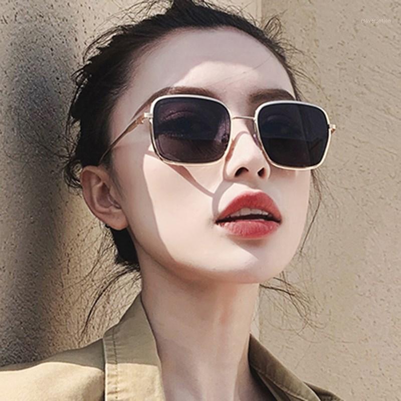 

Square Metal Women Sunglasses Classic Fashion Vintage Mirror Anti-Reflective Men Sun Glasses New Brands Glasses Uv4001