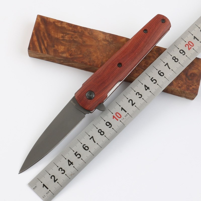 

Butterfly DA100 Knife 3Cr15 56HRC all steel + wood handle Camping hunting wild gift tool for men